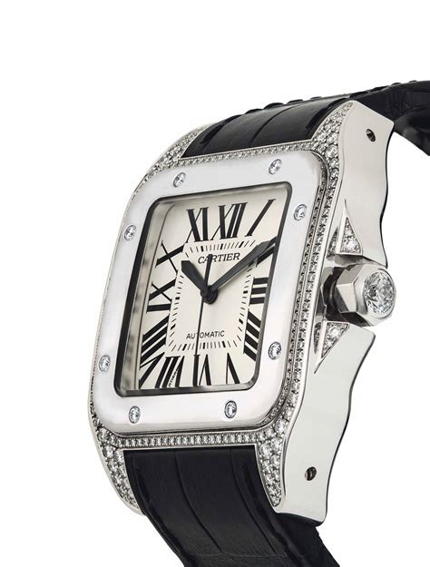 cartier white|cartier white gold diamond watch.